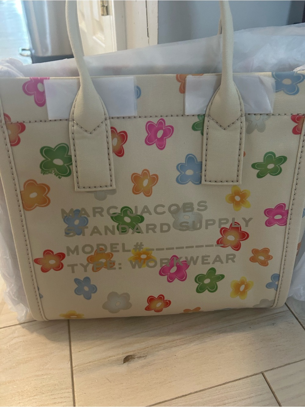 NWT MARC JACOBS floral tote bag.